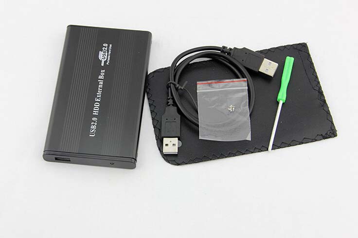 New aluminum USB2.0 HDD Enclosure support all 2.5-inch laptop hard drive