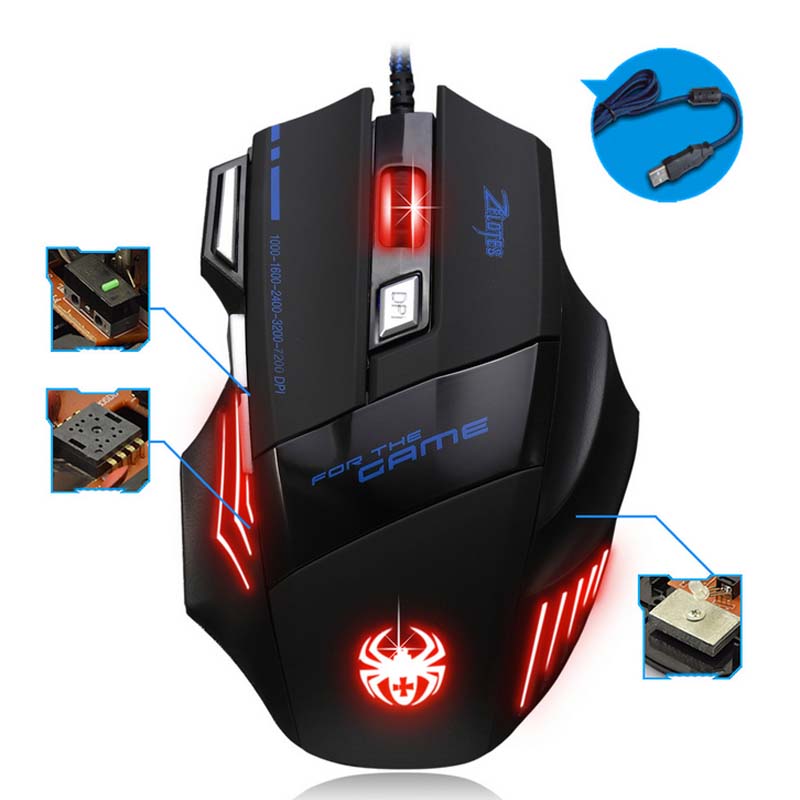 Creative 7 key wired mouse DPI function can be adjusted