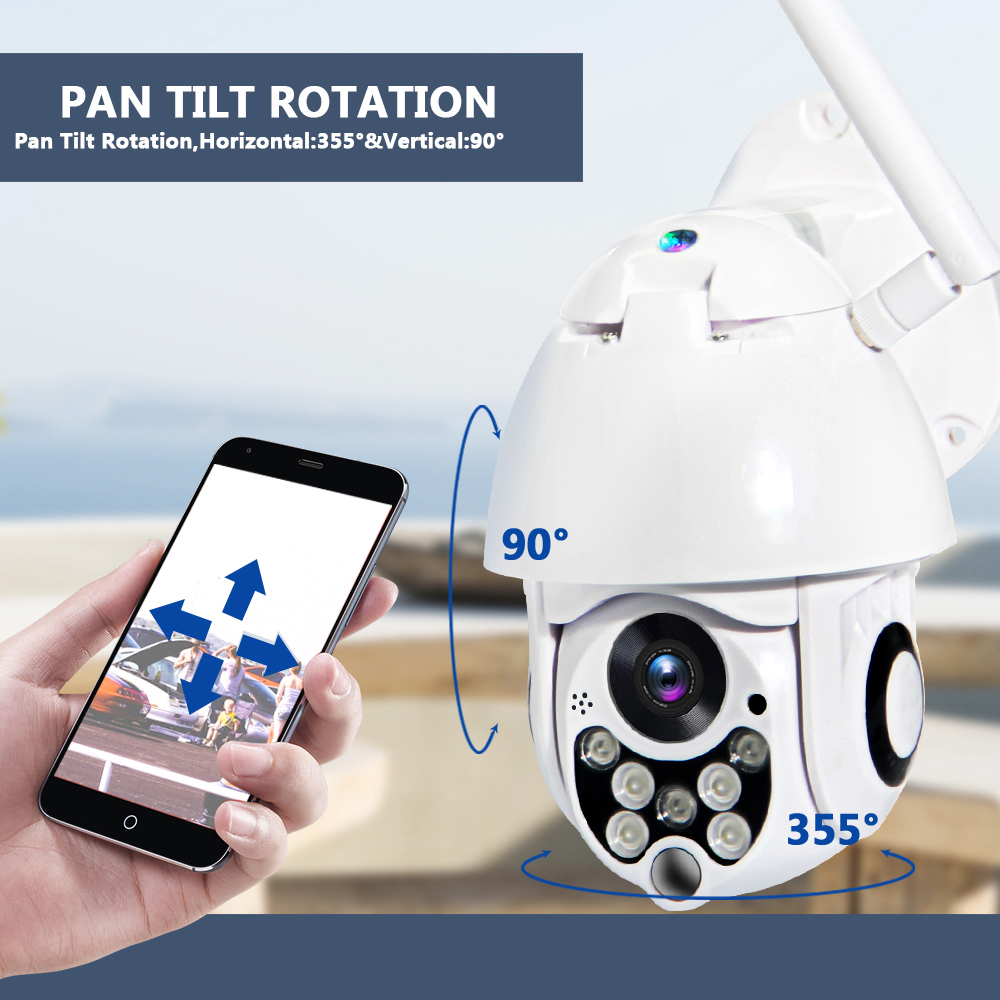 4MP PTZ high speed dome WiFi wireless outdoor security surveillance waterproof camera