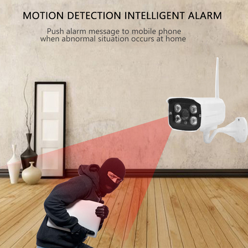 Tuya Wireless 1080P Waterproof IP CCTV Home Alarm Security Camera System With Camera